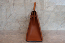 将图片加载到图库查看器，HERMES KELLY 32 Pigskin Brown 〇H刻印 Shoulder bag 700060161
