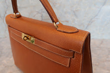 将图片加载到图库查看器，HERMES KELLY 32 Pigskin Brown 〇H刻印 Shoulder bag 700060161

