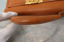 将图片加载到图库查看器，HERMES KELLY 32 Pigskin Brown 〇H刻印 Shoulder bag 700060161
