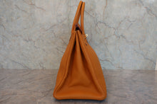 将图片加载到图库查看器，HERMES BIRKIN 40 Clemence leather Natural sable □D刻印 Hand bag 800050054
