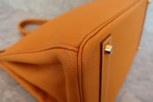 将图片加载到图库查看器，HERMES BIRKIN 40 Clemence leather Natural sable □D刻印 Hand bag 800050054
