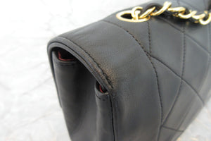 CHANEL/シャネル ダイアナマトラッセチェーンショルダーバッグ ラムスキン ブラック/ゴールド金具 ショルダーバッグ 700030159