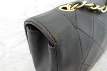Load image into Gallery viewer, CHANEL  Diana matelasse chain shoulder bag Lambskin Black/Gold hadware Shoulder bag 700030159
