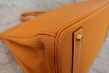 将图片加载到图库查看器，HERMES BIRKIN 40 Clemence leather Natural sable □D刻印 Hand bag 800050054

