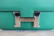 将图片加载到图库查看器，HERMES CONSTANCE3 MINI Evercolor leather Vert vertigo A刻印 Shoulder bag 600100169
