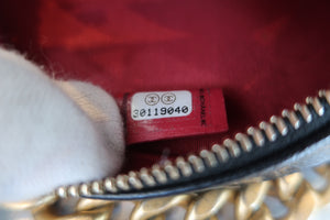 CHANEL/シャネル マトラッセシャネル19ラウンドチェーンショルダーバッグ ラムスキン ブラック/ゴールド金具/シルバー金具 ショルダーバッグ 700070049
