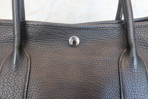 HERMES GARDEN PARTY PM Negonda leather Black □P刻印 Tote bag 600080057