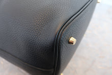 将图片加载到图库查看器，HERMES PICOTIN LOCK MM Clemence leather Black D刻印 Hand bag 800020084
