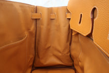 将图片加载到图库查看器，HERMES BIRKIN 40 Clemence leather Natural sable □D刻印 Hand bag 800050054
