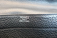 Load image into Gallery viewer, HERMES SAC A DEPECHE 38 Clemence leather Black Hand bag 500060032
