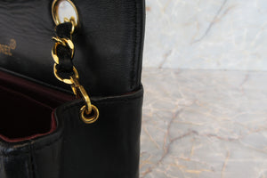 CHANEL/シャネル ダイアナマトラッセチェーンショルダーバッグ ラムスキン ブラック/ゴールド金具 ショルダーバッグ 700030159