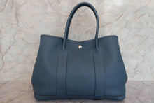 Load image into Gallery viewer, HERMES  GARDEN PARTY PM Negonda leather Blue tempete □R Engraving Tote bag 700090078
