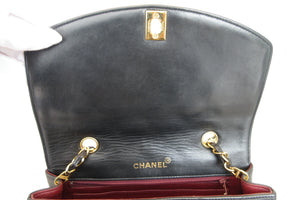 CHANEL/シャネル ダイアナマトラッセチェーンショルダーバッグ ラムスキン ブラック/ゴールド金具 ショルダーバッグ 700030159