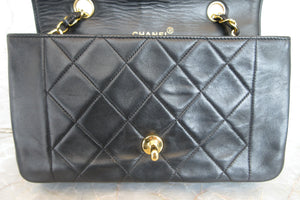 CHANEL/シャネル ダイアナマトラッセチェーンショルダーバッグ ラムスキン ブラック/ゴールド金具 ショルダーバッグ 700030159
