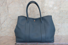 Load image into Gallery viewer, HERMES  GARDEN PARTY PM Negonda leather Blue tempete □R Engraving Tote bag 700090078
