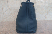Load image into Gallery viewer, HERMES  GARDEN PARTY PM Negonda leather Blue tempete □R Engraving Tote bag 700090078
