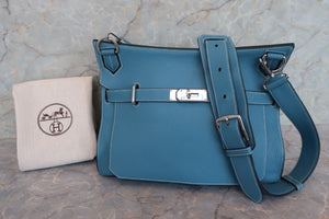 HERMES／エルメス ジプシエール34 トリヨンクレマンス ブルージーン □M刻印 ショルダーバッグ 700080055