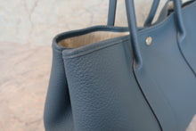 Load image into Gallery viewer, HERMES  GARDEN PARTY PM Negonda leather Blue tempete □R Engraving Tote bag 700090078
