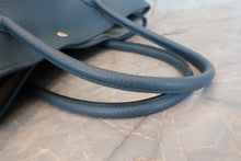 Load image into Gallery viewer, HERMES  GARDEN PARTY PM Negonda leather Blue tempete □R Engraving Tote bag 700090078
