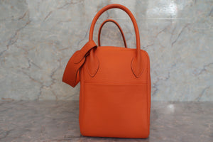 HERMES LINDY 34 Clemence leather Orange □N刻印 Shoulder bag 600080106