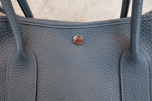Load image into Gallery viewer, HERMES  GARDEN PARTY PM Negonda leather Blue tempete □R Engraving Tote bag 700090078
