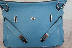 HERMES／エルメス ジプシエール34 トリヨンクレマンス ブルージーン □M刻印 ショルダーバッグ 700080055