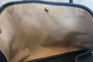 HERMES  GARDEN PARTY PM Negonda leather Blue tempete □R Engraving Tote bag 700090078