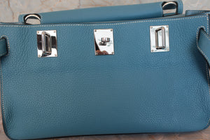 HERMES／エルメス ジプシエール34 トリヨンクレマンス ブルージーン □M刻印 ショルダーバッグ 700080055