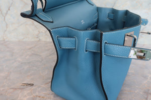 HERMES／エルメス ジプシエール34 トリヨンクレマンス ブルージーン □M刻印 ショルダーバッグ 700080055