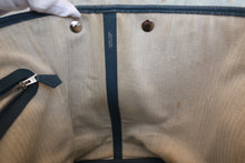 Load image into Gallery viewer, HERMES  GARDEN PARTY PM Negonda leather Blue tempete □R Engraving Tote bag 700090078
