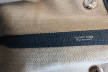 Load image into Gallery viewer, HERMES  GARDEN PARTY PM Negonda leather Blue tempete □R Engraving Tote bag 700090078
