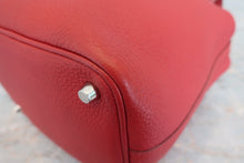 将图片加载到图库查看器，HERMES PICOTIN LOCK PM Clemence leather Rouge garance □P刻印 Hand bag 600090155
