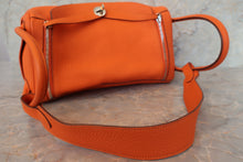 Load image into Gallery viewer, HERMES LINDY 34 Clemence leather Orange □N Engraving Shoulder bag 600080106
