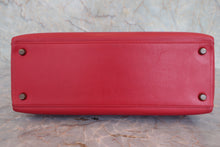 将图片加载到图库查看器，HERMES KELLY 32 Graine Couchevel leather Rouge vif 〇R刻印 Hand bag 800060191
