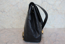 Load image into Gallery viewer, CHANEL CC mark Chain back pack Caviar skin Black/Gold Hardware Back pack 800070175
