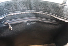 Load image into Gallery viewer, CHANEL Medallion Tote Caviar skin Black/Silver hadware Tote bag 600050154

