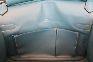 HERMES／エルメス ジプシエール34 トリヨンクレマンス ブルージーン □M刻印 ショルダーバッグ 700080055