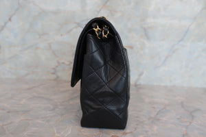 CHANEL/シャネル パリ限定マトラッセダブルフラップチェーンショルダーバッグ ラムスキン ブラック/ゴールド金具 ショルダーバッグ 700070024
