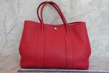 Load image into Gallery viewer, HERMES  GARDEN PARTY PM Negonda leather Rouge casaque □R Engraving Tote bag 700030222
