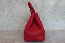 Load image into Gallery viewer, HERMES  GARDEN PARTY PM Negonda leather Rouge casaque □R Engraving Tote bag 700030222
