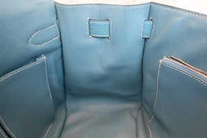 HERMES／エルメス ジプシエール34 トリヨンクレマンス ブルージーン □M刻印 ショルダーバッグ 700080055