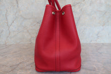 Load image into Gallery viewer, HERMES  GARDEN PARTY PM Negonda leather Rouge casaque □R Engraving Tote bag 700030222
