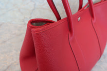Load image into Gallery viewer, HERMES  GARDEN PARTY PM Negonda leather Rouge casaque □R Engraving Tote bag 700030222
