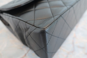 CHANEL/シャネル パリ限定マトラッセダブルフラップチェーンショルダーバッグ ラムスキン ブラック/ゴールド金具 ショルダーバッグ 700070024