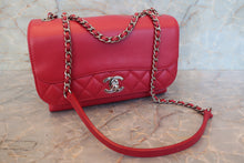 将图片加载到图库查看器，CHANEL/香奈儿 经典双C 链条包 羊皮 Pink/Silver hadware(粉色/银色金属) 肩背包 700100162
