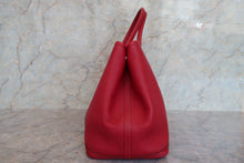 Load image into Gallery viewer, HERMES  GARDEN PARTY PM Negonda leather Rouge casaque □R Engraving Tote bag 700030222

