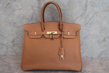 将图片加载到图库查看器，HERMES BIRKIN 35 Graine Couchevel leather Natural □D刻印 Hand bag 600100132
