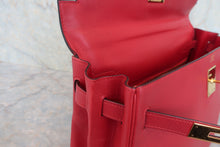 将图片加载到图库查看器，HERMES KELLY 32 Graine Couchevel leather Rouge vif 〇R刻印 Hand bag 800060191
