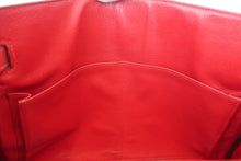 将图片加载到图库查看器，HERMES KELLY 32 Graine Couchevel leather Rouge vif 〇R刻印 Hand bag 800060191
