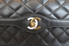 画像をギャラリービューアに読み込む, CHANEL/シャネル パリ限定マトラッセダブルフラップチェーンショルダーバッグ ラムスキン ブラック/ゴールド金具 ショルダーバッグ 700070024
